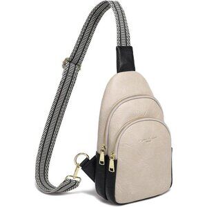 Crossbody Sling Bags Apricot Black J